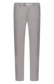 Брюки из шерсти и льна Brioni