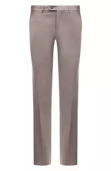 Брюки из шерсти и льна Brioni