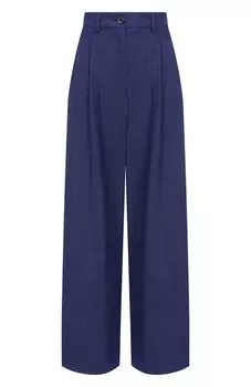 Брюки из шерсти и льна Colombo