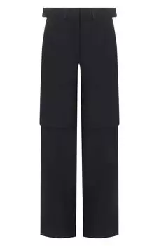 Брюки из шерсти и льна Juun.J