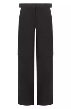 Брюки из шерсти и льна Juun.J