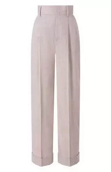 Брюки из шерсти и льна Philosophy di Lorenzo Serafini