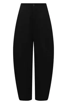 Брюки из шерсти и льна Uma Wang