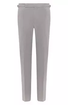 Брюки из шерсти и льна Zegna