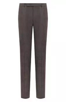 Брюки из шерсти и льна Zegna