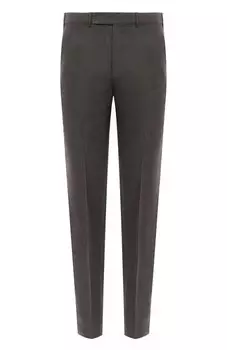 Брюки из шерсти и льна Zegna