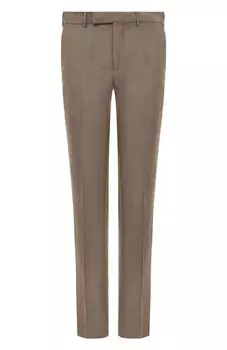 Брюки из шерсти и льна Zegna