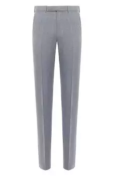 Брюки из шерсти и льна Zegna