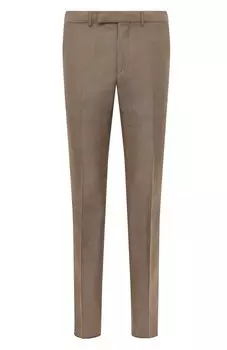 Брюки из шерсти и льна Zegna