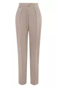 Брюки из шерсти и шелка Agnona