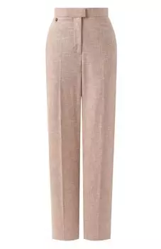 Брюки из шерсти и шелка Agnona