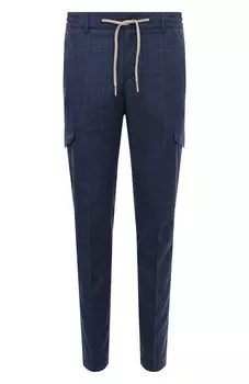 Брюки из шерсти и шелка Andrea Campagna