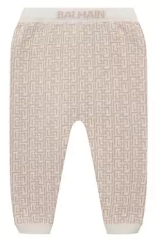 Брюки из шерсти и шелка Balmain