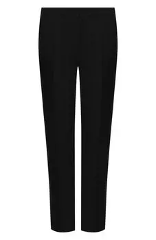 Брюки из шерсти и шелка Brunello Cucinelli