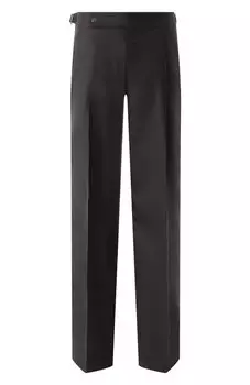 Брюки из шерсти и шелка Brunello Cucinelli