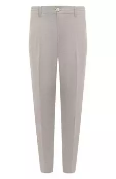 Брюки из шерсти и шелка Eleventy