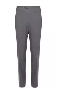 Брюки из шерсти и шелка Kiton