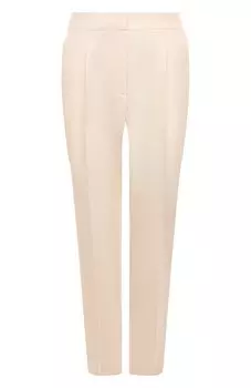 Брюки из шерсти и шелка LVIR