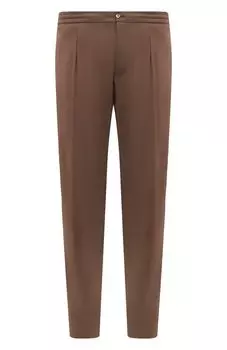 Брюки из шерсти и шелка Marco Pescarolo