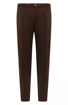 Брюки из шерсти и шелка Marco Pescarolo