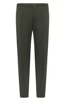 Брюки из шерсти и шелка Marco Pescarolo