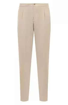 Брюки из шерсти и шелка Marco Pescarolo