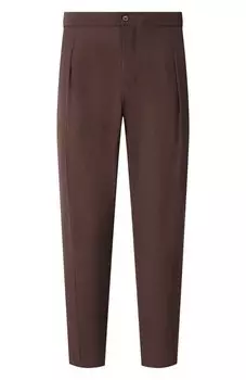 Брюки из шерсти и шелка Marco Pescarolo