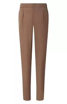 Брюки из шерсти и шелка Marco Pescarolo