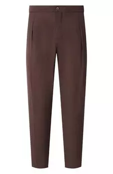 Брюки из шерсти и шелка Marco Pescarolo