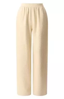 Брюки из шерсти и шелка MVST