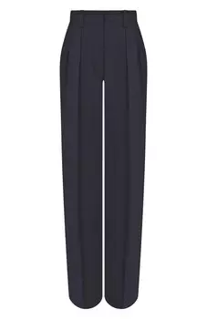 Брюки из шерсти и шелка MVST