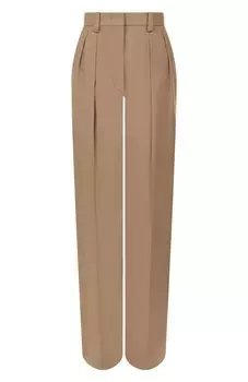 Брюки из шерсти и шелка MVST