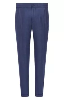 Брюки из шерсти и шелка Paul&Shark