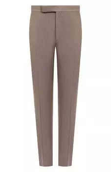 Брюки из шерсти и шелка Ralph Lauren