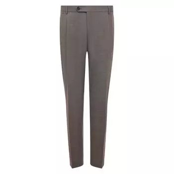 Брюки из шерсти и вискозы BOSS