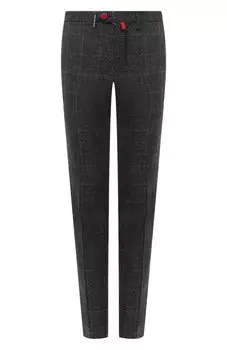 Брюки из шерсти и вискозы Kiton