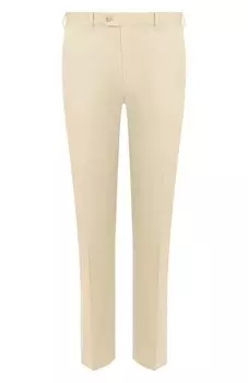 Брюки из смеси хлопка и шелка Brioni