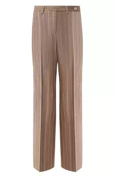 Брюки из смеси шелка и льна Kiton