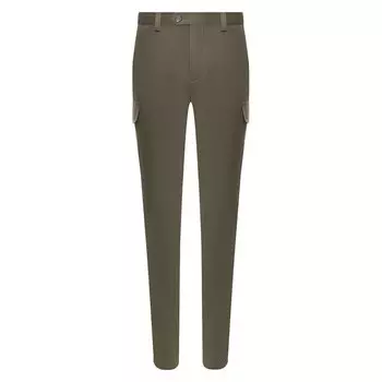 Брюки из смеси шерсти и хлопка Brunello Cucinelli