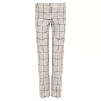 Брюки из смеси шерсти и льна Kiton