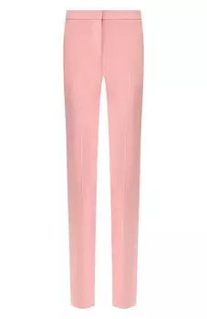 Брюки из смеси шерсти и шелка Alexander McQueen