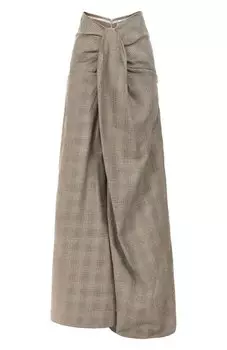 Брюки из вискозы и хлопка с отделкой стразами Giuseppe di Morabito