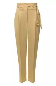 Брюки из вискозы и льна Brunello Cucinelli