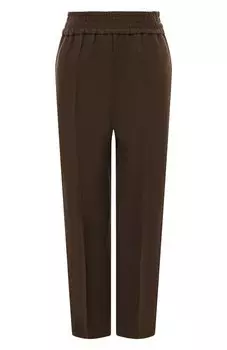 Брюки из вискозы и льна Brunello Cucinelli