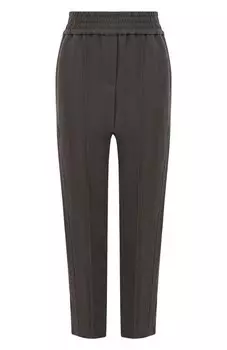 Брюки из вискозы и льна Brunello Cucinelli