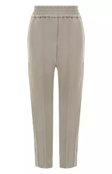 Брюки из вискозы и льна Brunello Cucinelli