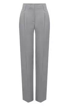 Брюки из вискозы и льна Brunello Cucinelli