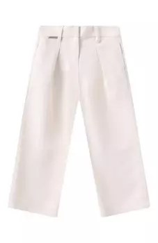 Брюки из вискозы и льна Brunello Cucinelli
