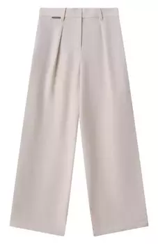 Брюки из вискозы и льна Brunello Cucinelli