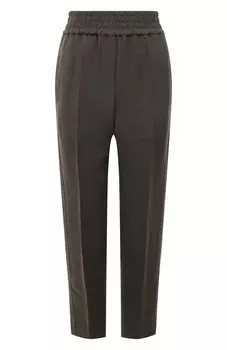 Брюки из вискозы и льна Brunello Cucinelli